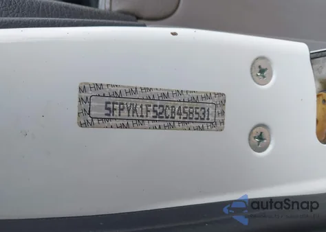 2012 Honda Ridgeline Rtl from USA, damaged, VIN 5FPYK1F52CB458531